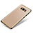 Custodia Silicone Trasparente Ultra Sottile Cover Morbida H03 per Samsung Galaxy S8 Plus Oro