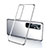 Custodia Silicone Trasparente Ultra Sottile Cover Morbida H03 per Xiaomi Mi 10 Ultra Argento