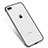 Custodia Silicone Trasparente Ultra Sottile Cover Morbida H04 per Apple iPhone 8 Plus Argento