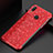 Custodia Silicone Trasparente Ultra Sottile Cover Morbida H04 per Huawei P20 Lite Rosso