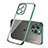 Custodia Silicone Trasparente Ultra Sottile Cover Morbida H05 per Apple iPhone 13 Pro Max Verde