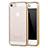 Custodia Silicone Trasparente Ultra Sottile Cover Morbida H05 per Apple iPhone 5 Oro