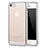 Custodia Silicone Trasparente Ultra Sottile Cover Morbida H05 per Apple iPhone 5S Argento
