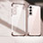 Custodia Silicone Trasparente Ultra Sottile Cover Morbida H05 per Samsung Galaxy S21 Plus 5G Oro Rosa