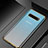 Custodia Silicone Trasparente Ultra Sottile Cover Morbida H07 per Samsung Galaxy S10 Oro