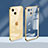 Custodia Silicone Trasparente Ultra Sottile Cover Morbida H08 per Apple iPhone 13 Oro