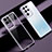 Custodia Silicone Trasparente Ultra Sottile Cover Morbida H08 per Samsung Galaxy S23 Ultra 5G Viola