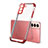 Custodia Silicone Trasparente Ultra Sottile Cover Morbida H09 per Samsung Galaxy S21 FE 5G Rosso