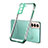 Custodia Silicone Trasparente Ultra Sottile Cover Morbida H09 per Samsung Galaxy S21 FE 5G Verde