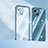 Custodia Silicone Trasparente Ultra Sottile Cover Morbida H10 per Apple iPhone 13 Blu