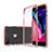 Custodia Silicone Trasparente Ultra Sottile Cover Morbida HT01 per Apple iPhone 7 Plus Rosso