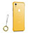 Custodia Silicone Trasparente Ultra Sottile Cover Morbida HT01 per Apple iPhone XR Oro