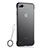 Custodia Silicone Trasparente Ultra Sottile Cover Morbida HT02 per Apple iPhone 7 Plus Nero