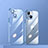 Custodia Silicone Trasparente Ultra Sottile Cover Morbida LD3 per Apple iPhone 14 Plus Blu