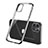 Custodia Silicone Trasparente Ultra Sottile Cover Morbida N01 per Apple iPhone 12 Nero