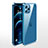 Custodia Silicone Trasparente Ultra Sottile Cover Morbida N01 per Apple iPhone 12 Pro Blu