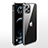 Custodia Silicone Trasparente Ultra Sottile Cover Morbida N01 per Apple iPhone 12 Pro Max Nero