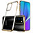 Custodia Silicone Trasparente Ultra Sottile Cover Morbida N02 per Samsung Galaxy Note 20 5G Oro