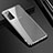 Custodia Silicone Trasparente Ultra Sottile Cover Morbida N03 per Samsung Galaxy Note 20 5G Argento