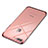 Custodia Silicone Trasparente Ultra Sottile Cover Morbida Q05 per Apple iPhone 8 Plus Oro Rosa