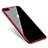 Custodia Silicone Trasparente Ultra Sottile Cover Morbida Q06 per Apple iPhone 8 Plus Rosso