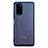Custodia Silicone Trasparente Ultra Sottile Cover Morbida S01 per Huawei Honor View 30 5G Blu
