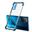 Custodia Silicone Trasparente Ultra Sottile Cover Morbida S01 per Huawei Honor X10 5G Blu