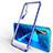 Custodia Silicone Trasparente Ultra Sottile Cover Morbida S01 per Huawei Nova 6 5G Blu