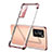 Custodia Silicone Trasparente Ultra Sottile Cover Morbida S01 per Huawei P40 Pro Oro Rosa