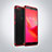 Custodia Silicone Trasparente Ultra Sottile Cover Morbida S01 per Huawei Y5 Prime (2018) Rosso