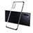 Custodia Silicone Trasparente Ultra Sottile Cover Morbida S01 per Samsung Galaxy Note 10 Plus Nero