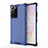 Custodia Silicone Trasparente Ultra Sottile Cover Morbida S01 per Samsung Galaxy Note 20 Ultra 5G Blu
