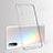 Custodia Silicone Trasparente Ultra Sottile Cover Morbida S01 per Xiaomi Mi A3 Argento