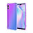 Custodia Silicone Trasparente Ultra Sottile Cover Morbida S01 per Xiaomi Redmi 9A Viola