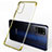 Custodia Silicone Trasparente Ultra Sottile Cover Morbida S02 per Huawei Honor Play4 Pro 5G Oro