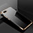 Custodia Silicone Trasparente Ultra Sottile Cover Morbida S02 per Oppo RX17 Neo Oro