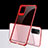 Custodia Silicone Trasparente Ultra Sottile Cover Morbida S02 per Samsung Galaxy S20 5G Rosso