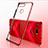 Custodia Silicone Trasparente Ultra Sottile Cover Morbida S03 per Huawei Honor View 20 Rosso