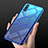 Custodia Silicone Trasparente Ultra Sottile Cover Morbida S04 per Huawei P30 Blu