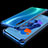 Custodia Silicone Trasparente Ultra Sottile Cover Morbida S05 per Huawei Nova 5i Blu