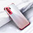 Custodia Silicone Trasparente Ultra Sottile Cover Morbida S05 per Huawei P40 Lite 5G Rosso