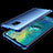 Custodia Silicone Trasparente Ultra Sottile Cover Morbida S07 per Huawei Mate 20 X 5G Blu