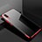 Custodia Silicone Trasparente Ultra Sottile Cover Morbida S07 per Huawei P20 Rosso