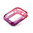 Custodia Silicone Trasparente Ultra Sottile Cover Morbida Sfumato G01 per Apple iWatch 5 40mm Rosso