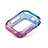 Custodia Silicone Trasparente Ultra Sottile Cover Morbida Sfumato G01 per Apple iWatch 5 44mm Blu