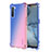 Custodia Silicone Trasparente Ultra Sottile Cover Morbida Sfumato G01 per Oppo Find X2 Lite Blu