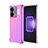 Custodia Silicone Trasparente Ultra Sottile Cover Morbida Sfumato per Realme GT Neo5 5G Rosa Caldo