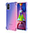 Custodia Silicone Trasparente Ultra Sottile Cover Morbida Sfumato per Samsung Galaxy M51 Blu