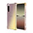 Custodia Silicone Trasparente Ultra Sottile Cover Morbida Sfumato per Sony Xperia 1 II Oro
