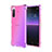 Custodia Silicone Trasparente Ultra Sottile Cover Morbida Sfumato per Sony Xperia 10 III Lite Lavanda